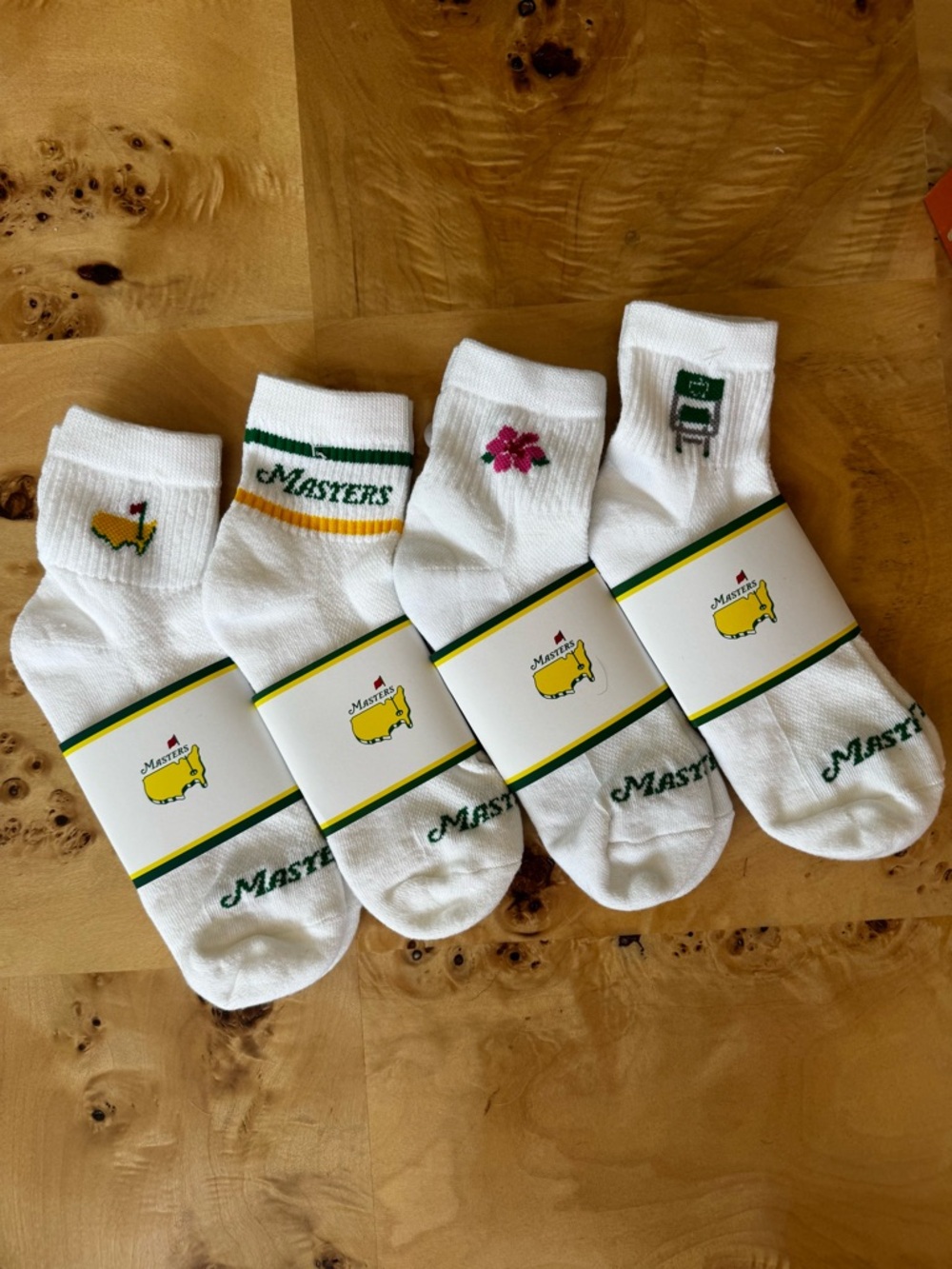 2026 MASTERS x Del Campo crew socks - set of FOUR